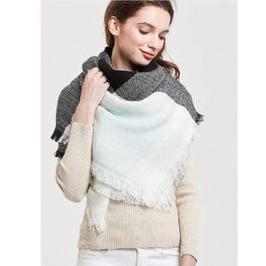 Classic Plaid Blanket Oversized Cozy Scarf